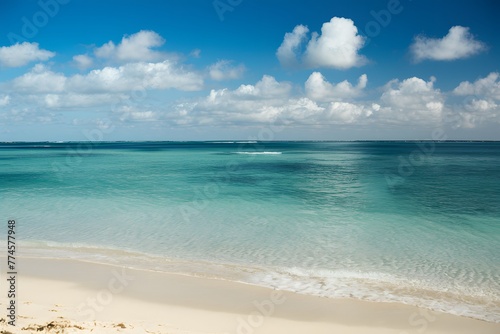 Img Soft wave of the sea on sandy beach, summer background © Jawed Gfx