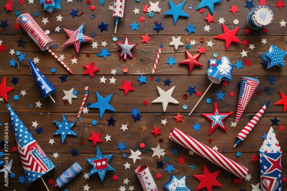 red white and blue celebration not july 4th