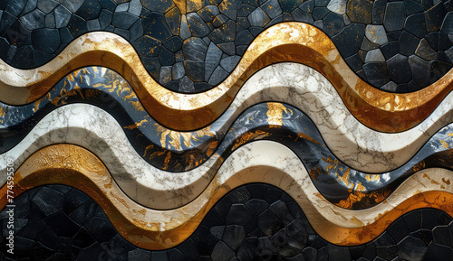 detail of the marble. Created with Ai