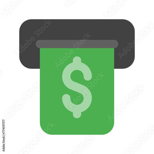 withdrawal flat icon