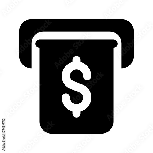 withdrawal glyph icon
