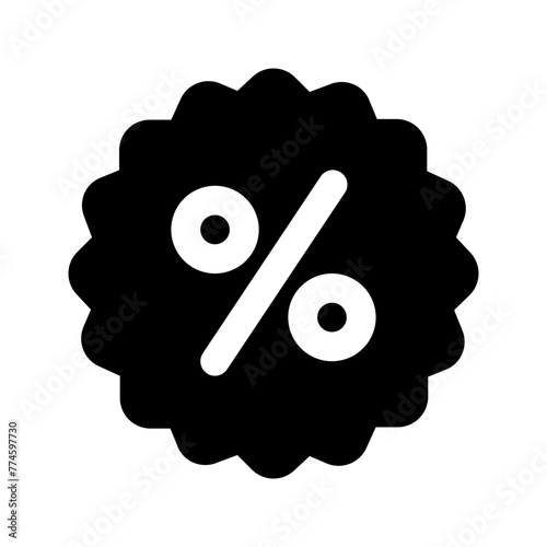 discount glyph icon