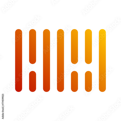 barcode gradient icon