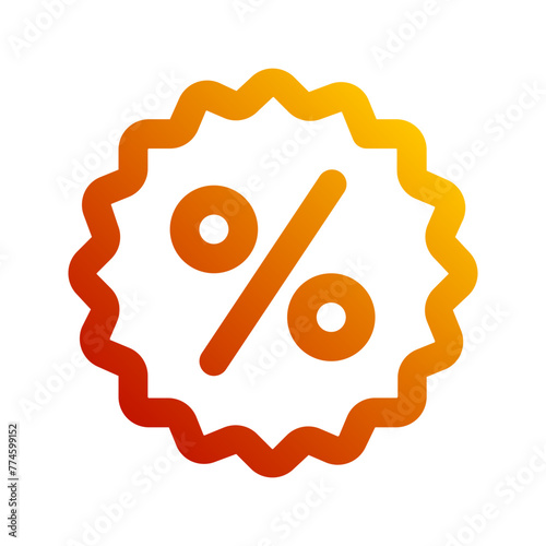 discount gradient icon