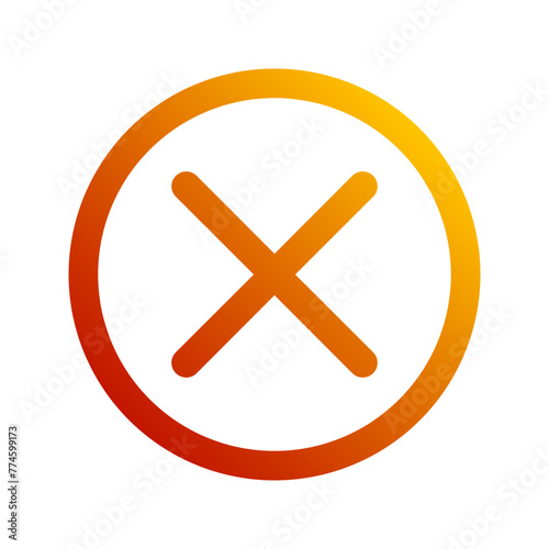 failed gradient icon