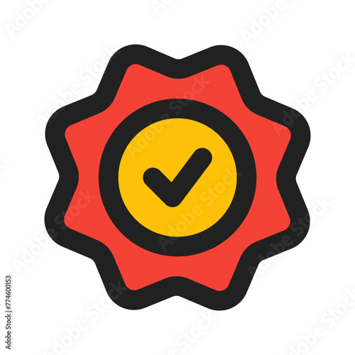 high quality line color icon