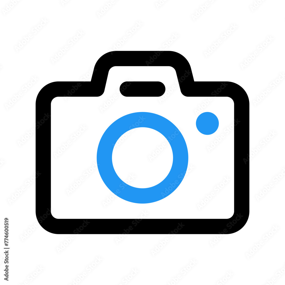 camera line color icon camera line color icon