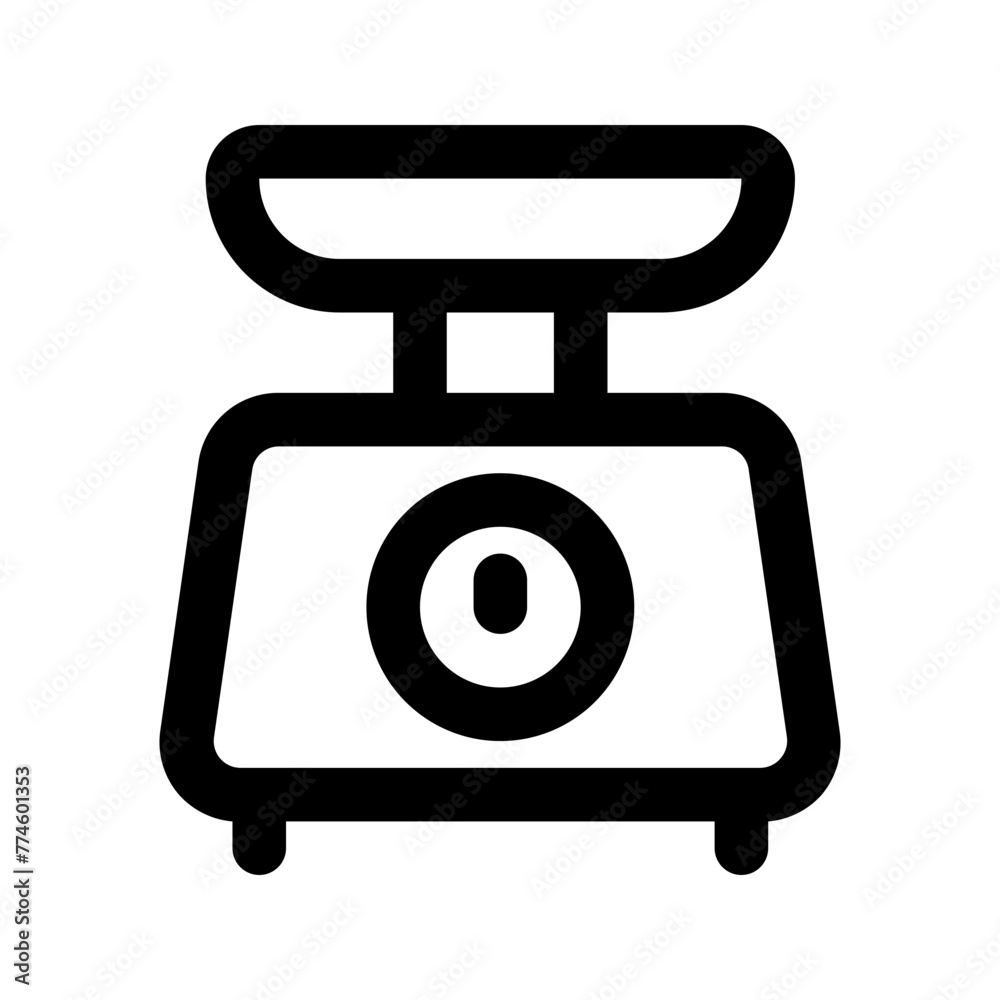 weighing machine line icon weighing machine line icon