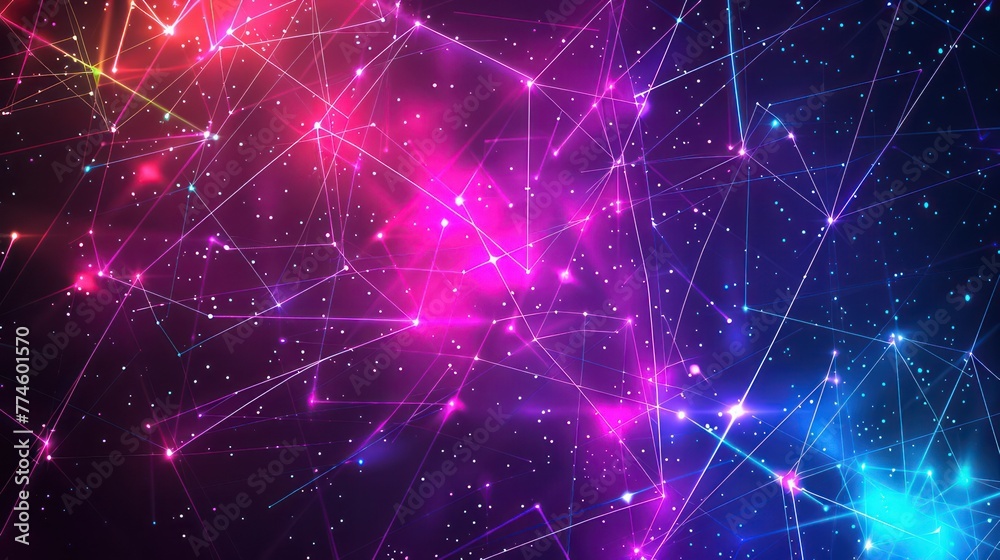 Fototapeta premium A visually striking abstract futuristic background is characterized by RGB color tones. 