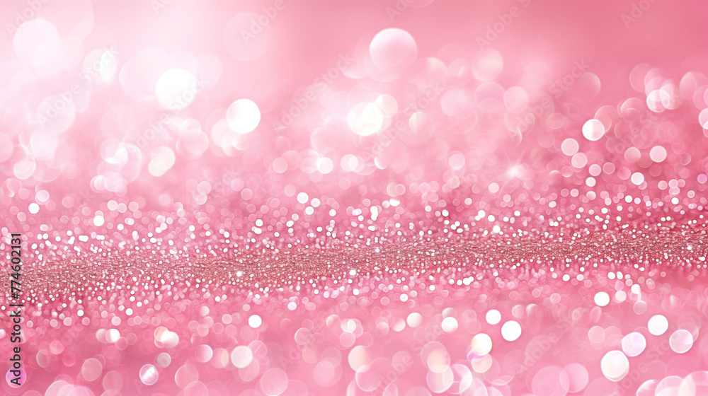 A Pink Platinum gradient background with sparkling glitter, giving it an elegant and luxurious feel
