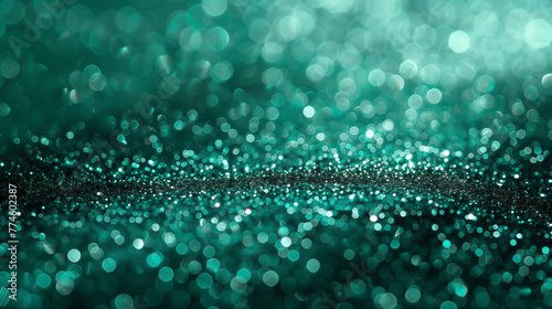 A Emerald Platinum gradient background with sparkling glitter, giving it an elegant and luxurious feel