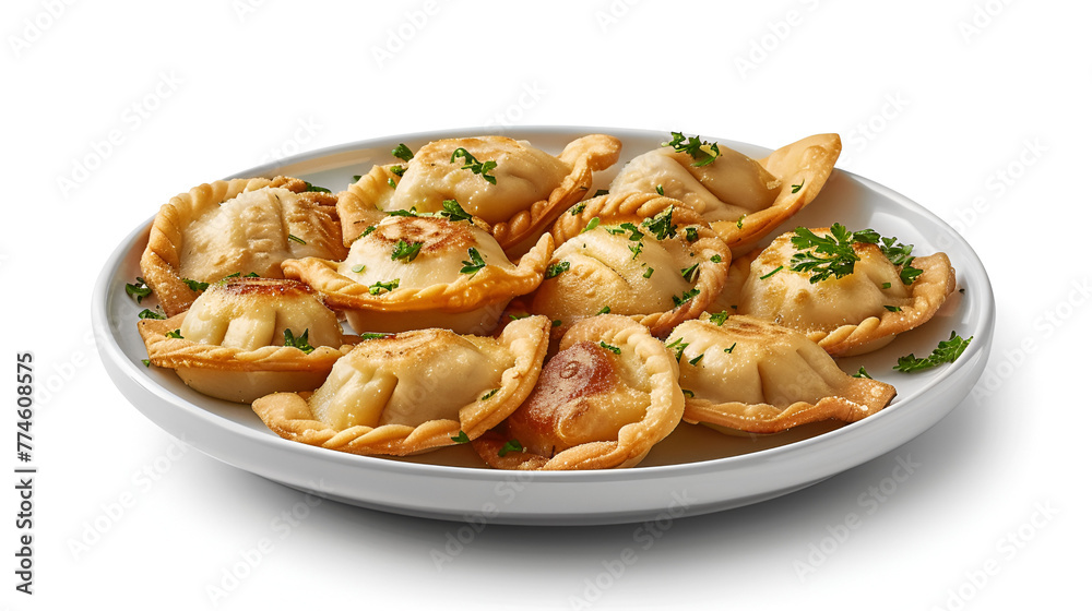 A Plate of Dumplings Pot Stickers Fried Dumplings Steamed Dumplings A Plate of Dumplings Pot Stickers Fried Dumplings Steamed Dumplings