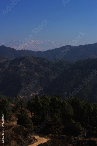 an evening view of himalayan mountains  © deepak