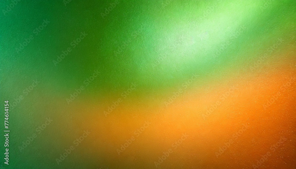 Sunlit Vista: Orange and Green Abstract Background with Shine