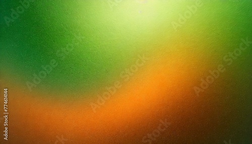 Luminous Horizon  Grainy Noise Texture in Orange and Green