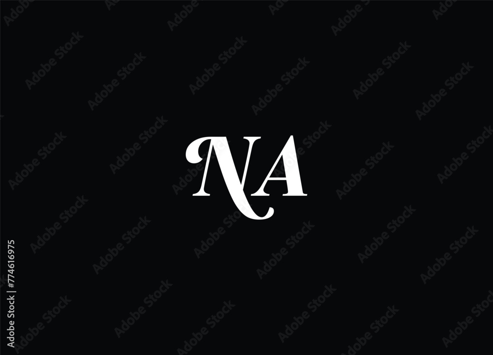 NA Creative modern unique logo and initial logo NA Creative modern unique logo and initial logo