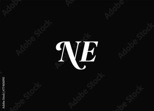 NE Creative modern unique logo and initial logo