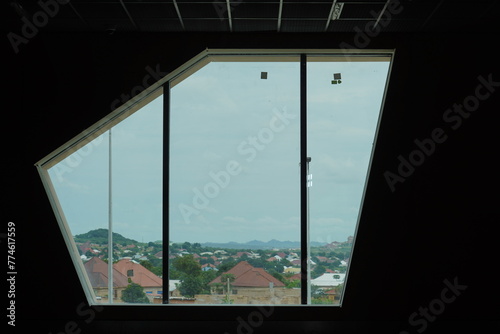 modern window, asimetric window photo