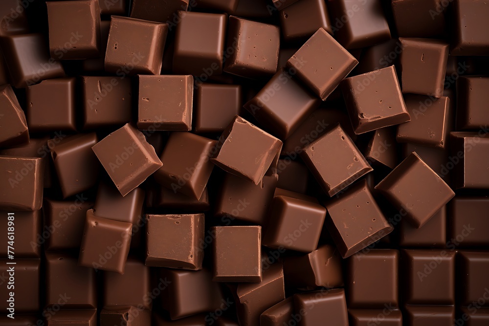 Background of chocolate candies, 3d rendering Background of chocolate candies, 3d rendering