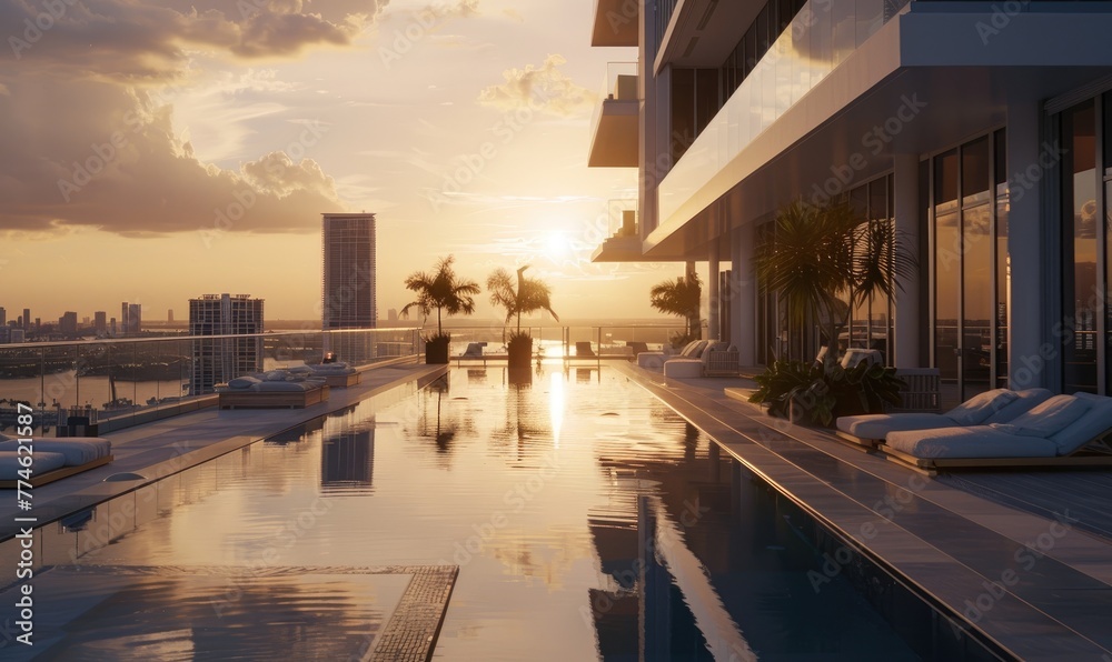 Obraz premium A modern penthouse