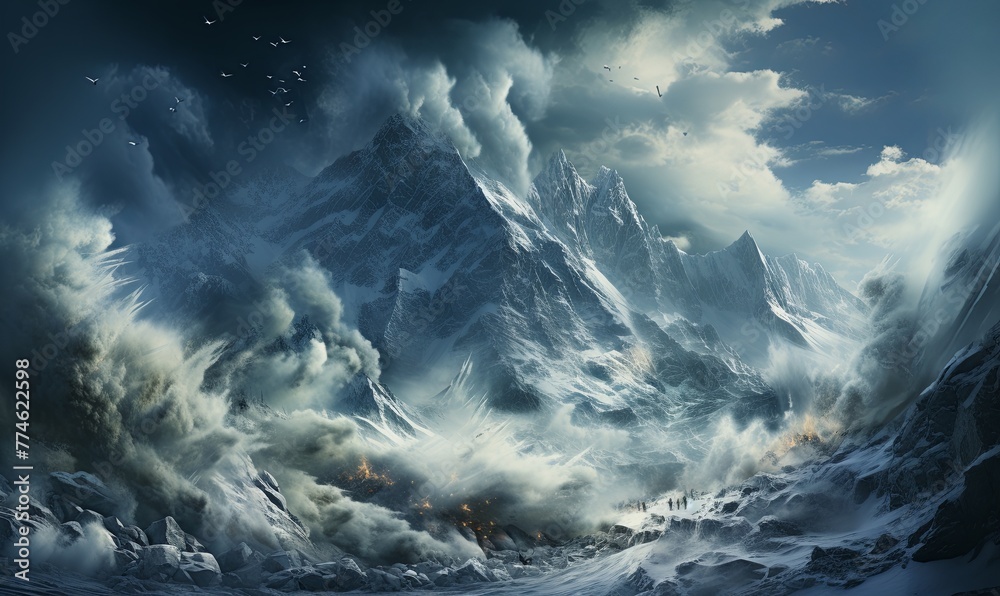 Mountain in Storm