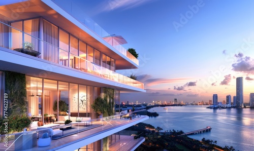 A modern penthouse