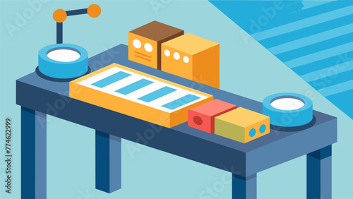 A focused look at a stateoftheart inspection table where products are meticulously checked for any flaws or defects before being sent out for