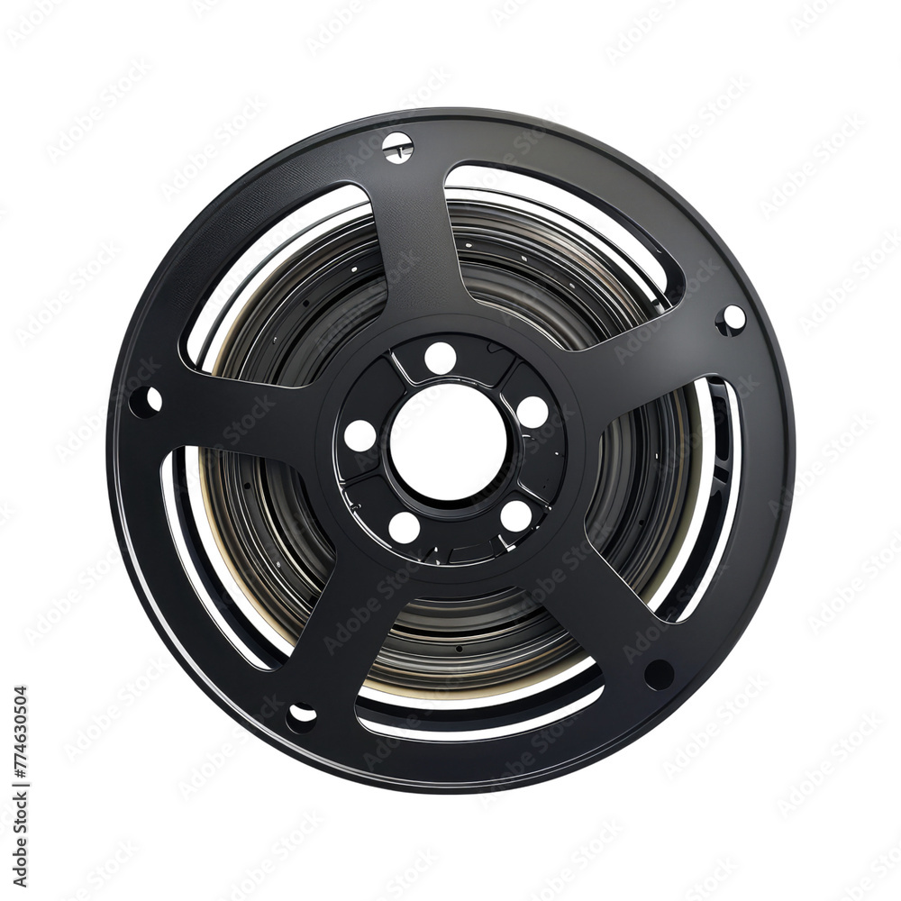 Obraz premium Film reel isolated on transparent background