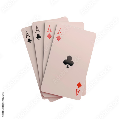 Three cards stacked on Transparent Background photo