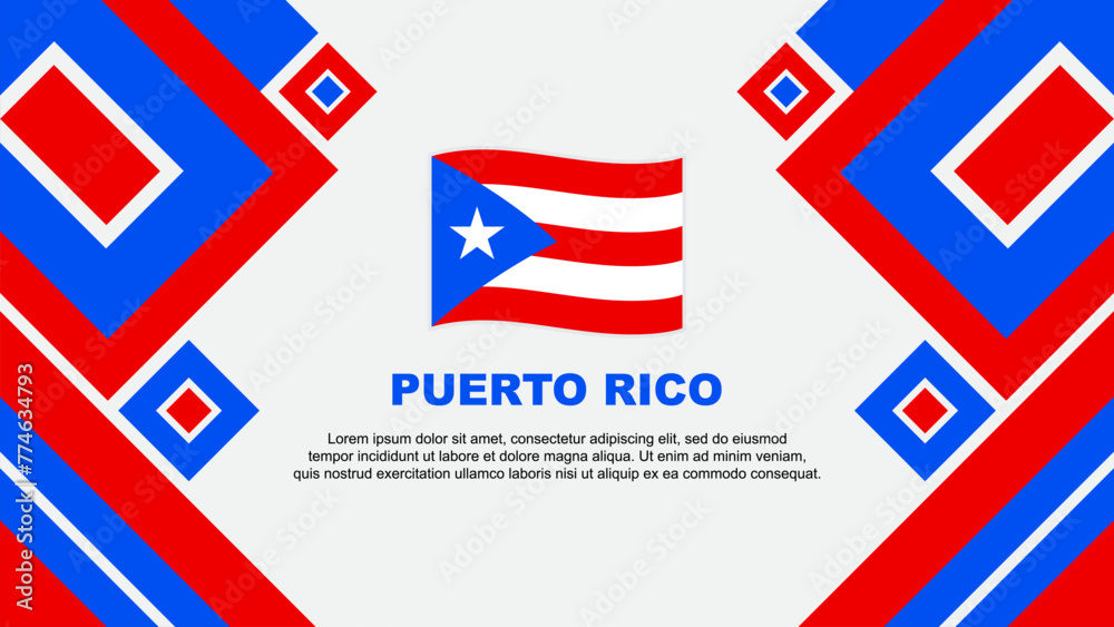 Puerto Rico Flag Abstract Background Design Template. Puerto Rico Independence Day Banner Wallpaper Vector Illustration. Puerto Rico Cartoon Puerto Rico Flag Abstract Background Design Template. Puerto Rico Independence Day Banner Wallpaper Vector Illustration. Puerto Rico Cartoon