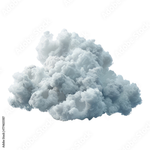 Cloud isolated on transparent background