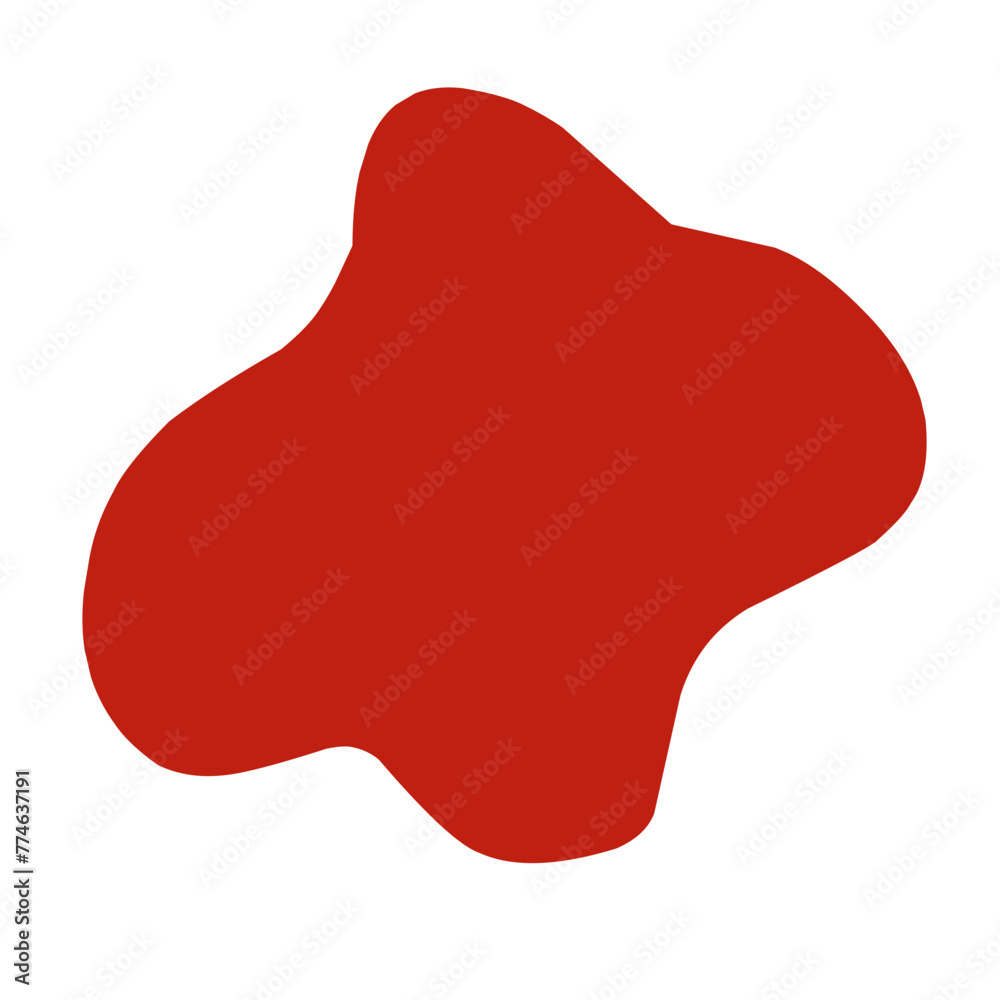 red lumpy liquid