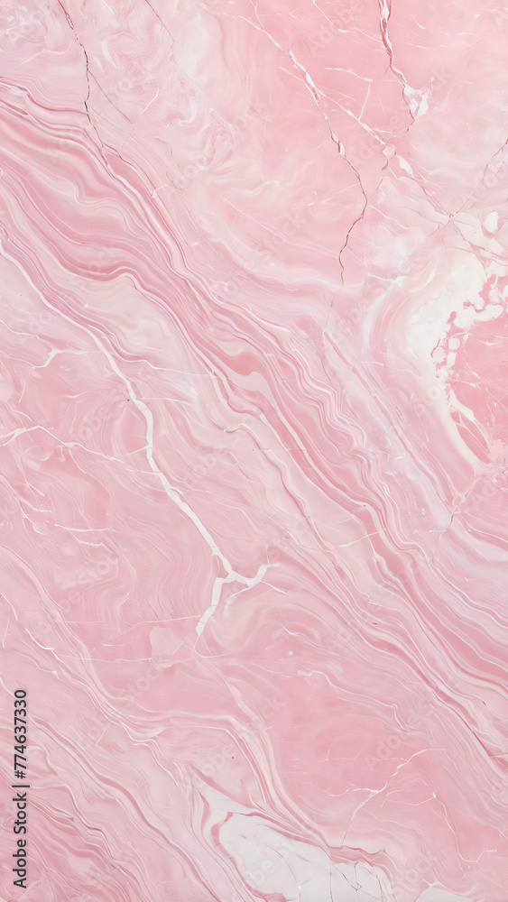 Fototapeta premium Vertical texture pale pink color monochrome marble background