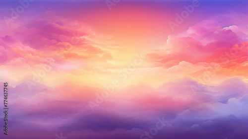 Picture an electrifying sunrise gradient background, where fiery reds melt into soothing purples, creating a visually stunning canvas for graphic designs. photo