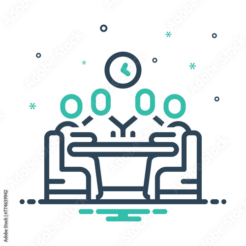 Mix icon for meeting