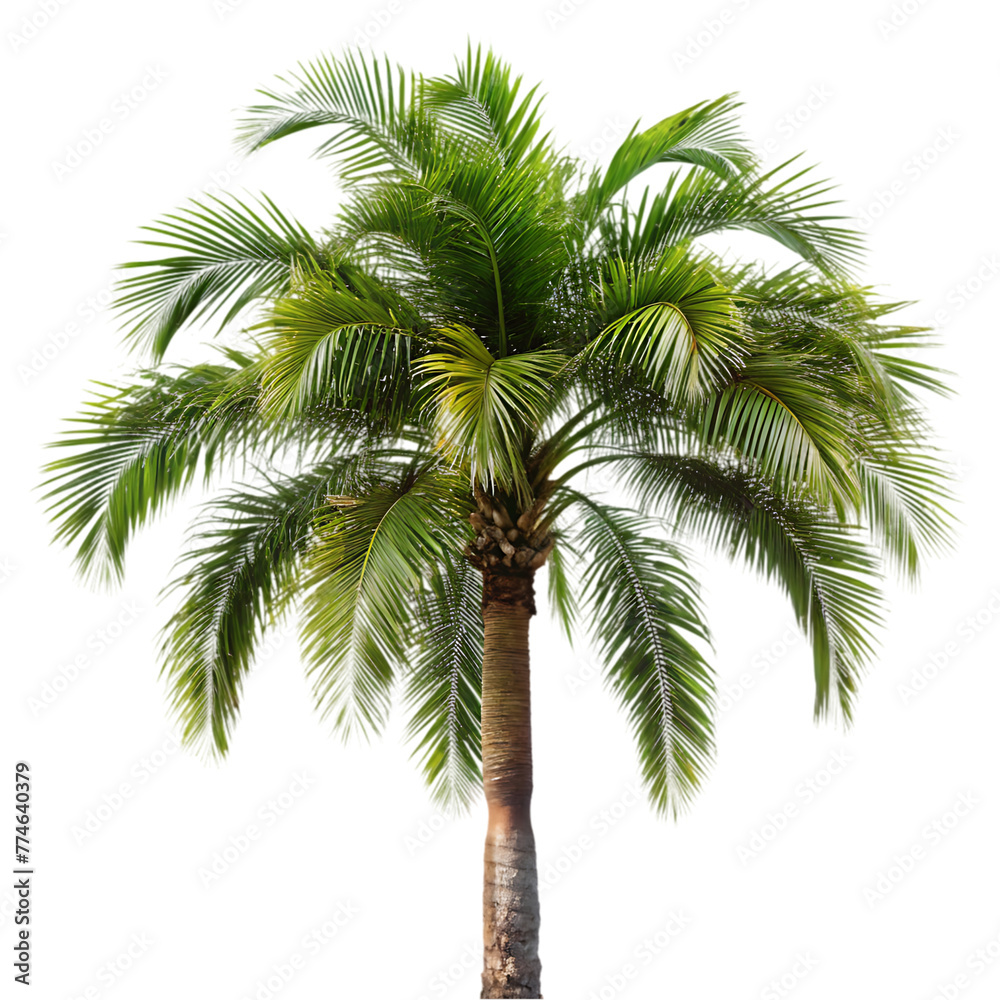 Fototapeta premium gardening theme wtih palm tree