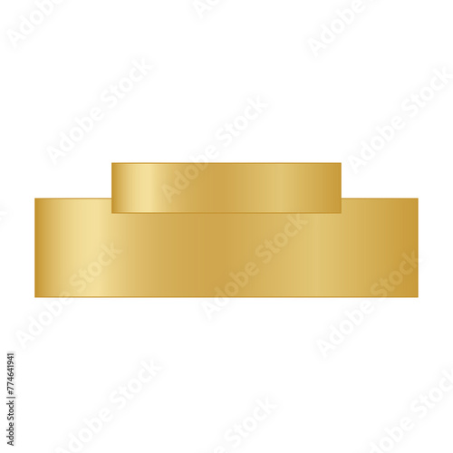 Title Gold Banner Template