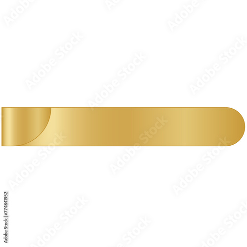 Title Gold Banner Template