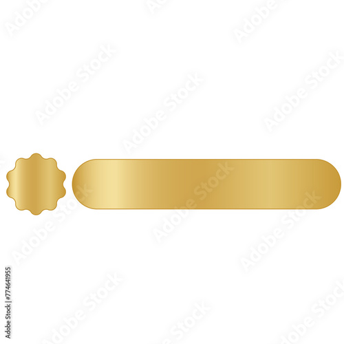 Title Gold Banner Template