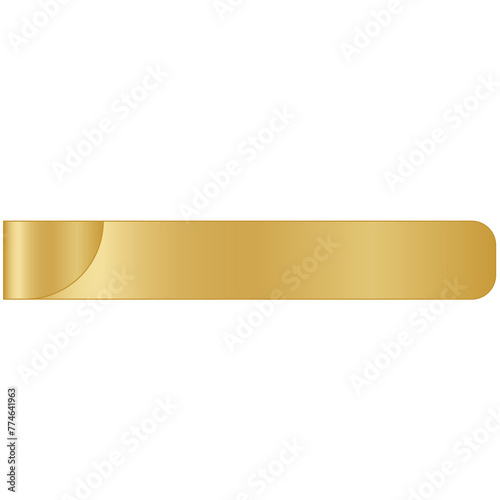 Title Gold Banner Template