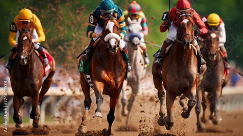 Horse racing at Kentucky derby