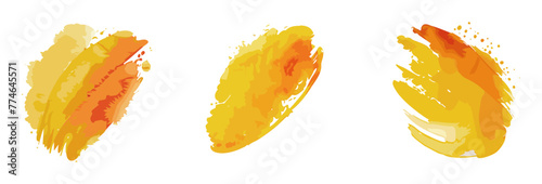 カラフルな水彩の筆のテクスチャ背景