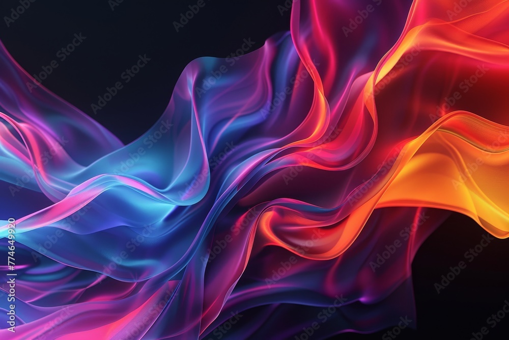 Obraz premium holographic liquid fluid abstract background