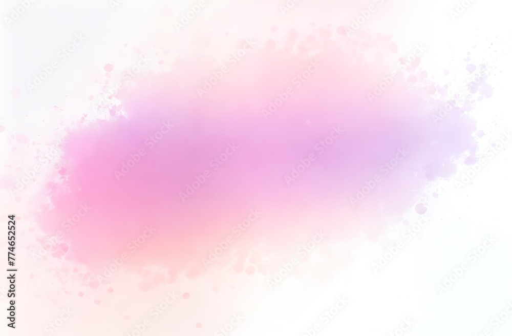 Splash brush pink on white watercolor background. Abstract watercolor art hand paint on white background