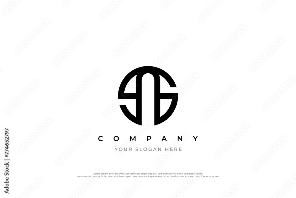 Obraz premium Initial Letter AS or SA Logo Design