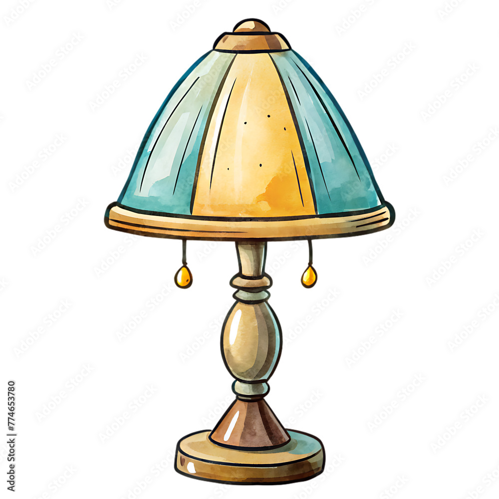 cartoon lamp on transparent background cartoon lamp on transparent background