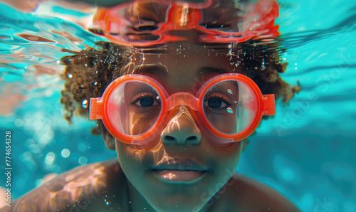 A child professional swimmi...