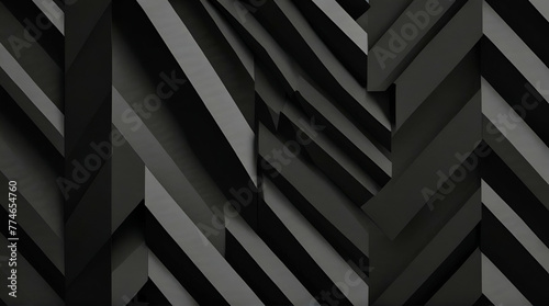 Abstract black zigzag stroke shap. generative.ai