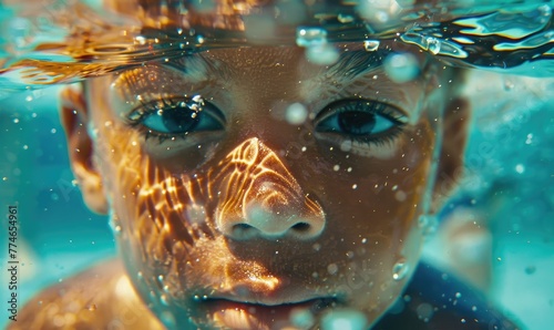 A child professional swimmi...