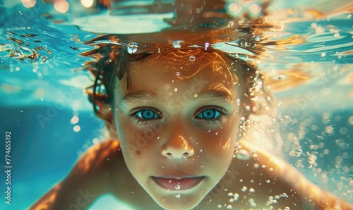 A child professional swimmi...